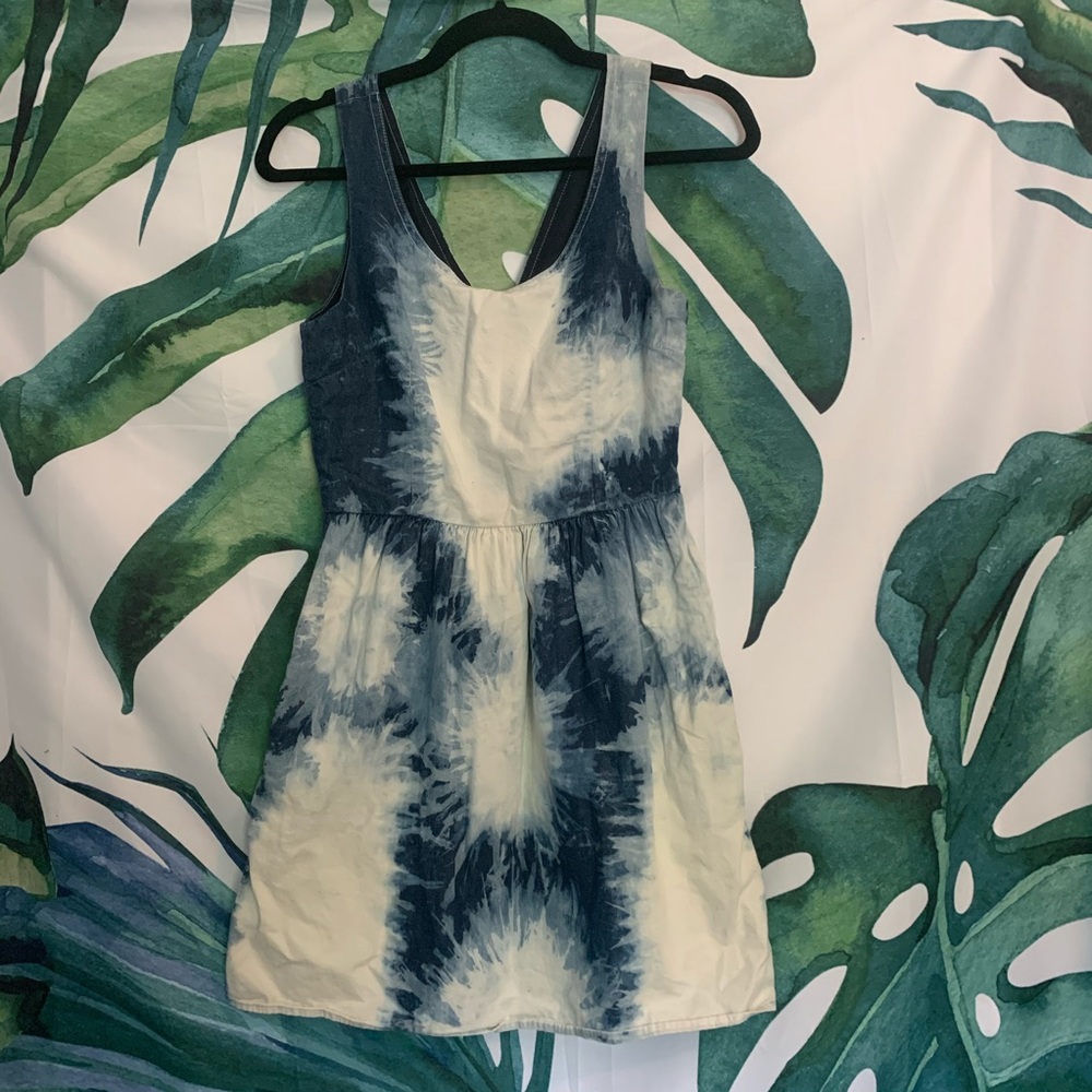 American Eagle Bleached Tie Dye Dress